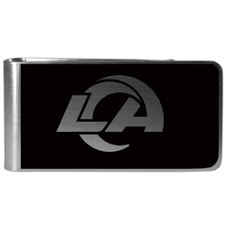 Los Angeles Rams Black and Steel Money Clip