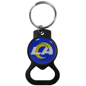 Los Angeles Rams Bottle Opener Key Chain, Black