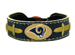 Los Angeles Rams Bracelet Team Color Vintage Throwback Football CO