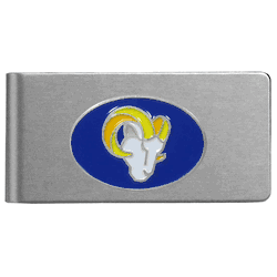 Los Angeles Rams Brushed Metal Money Clip
