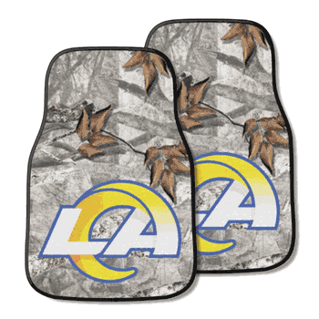 Los Angeles Rams Camo Front Carpet Car Mat Set - 2 Pieces