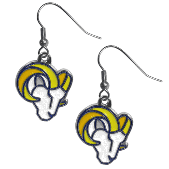 Los Angeles Rams Chrome Dangle Earrings