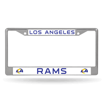 Los Angeles Rams Standard Chrome Frame with Plastic Inserts 12