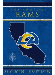 Los Angeles Rams Coordinates 17x26