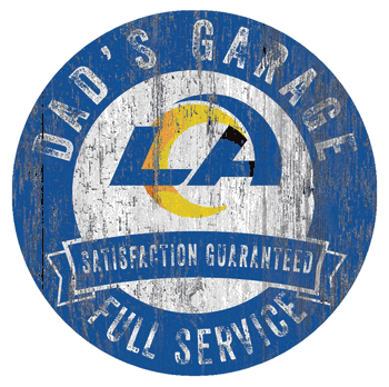 Los Angeles Rams Dad's Garage Sign