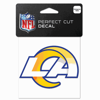 Los Angeles Rams Decal 4x4 Perfect Cut Color