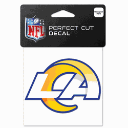 Los Angeles Rams Decal 4x4 Perfect Cut Color
