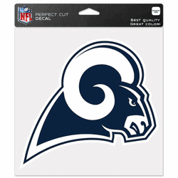 Los Angeles Rams Decal 8x8 Perfect Cut Color