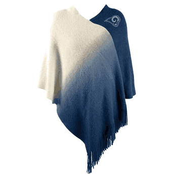 Los Angeles Rams Dip Dye Poncho Navy