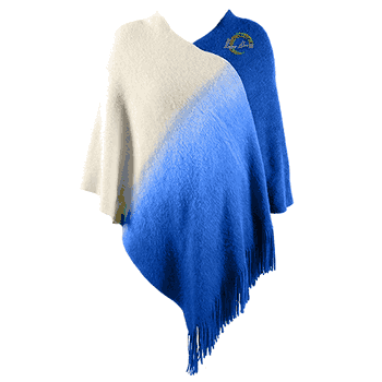 Los Angeles Rams Dip Dye Poncho Navy