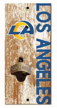 Los Angeles Rams Distressed Bottle Opener