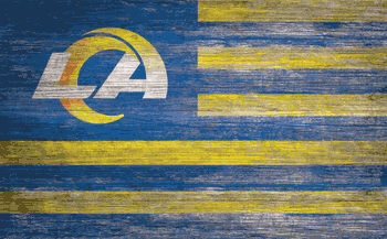 Los Angeles Rams Distressed Flag 11x19