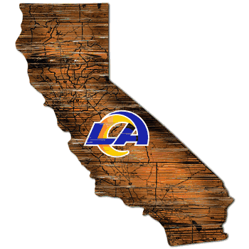 Los Angeles Rams Distressed State with Logo