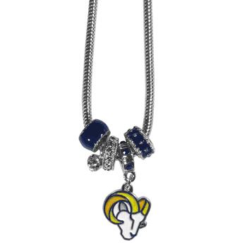 Los Angeles Rams Euro Bead Necklace