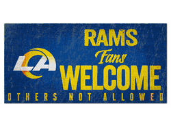 Los Angeles Rams Fans Welcome Sign