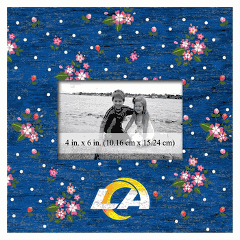 Los Angeles Rams Floral 10x10 Frame