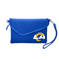 Los Angeles Rams Fold Over Crossbody Pebble