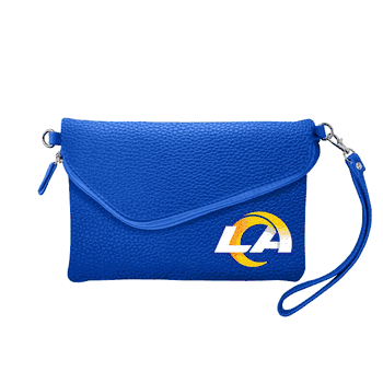 Los Angeles Rams Fold Over Crossbody Pebble