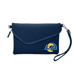 Los Angeles Rams Fold Over Crossbody Pebble Navy