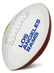 Los Angeles Rams Franklin NFL Team Signature Autograph White Panel Football