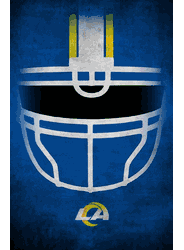 Los Angeles Rams Ghost Helmet 17x26
