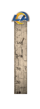 Los Angeles Rams Growth Chart Sign 6x36