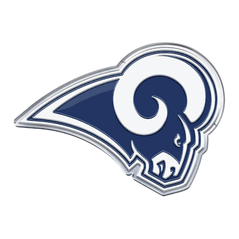 Los Angeles Rams Heavy Duty Aluminum Embossed Color Emblem