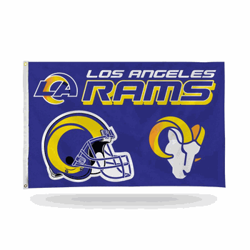Los Angeles Rams Helmet 3' x 5' Banner Flag