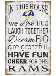 Los Angeles Rams In This House 11x19 Sign