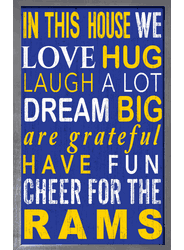 Los Angeles Rams In This House Sign