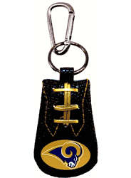 Los Angeles Rams Keychain Team Color Football Throwback Logo CO