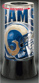 Los Angeles Rams Lamp Rotating Desk Style