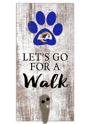 Los Angeles Rams Leash Holder 6x12 Sign
