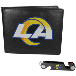 Los Angeles Rams Leather Bi-fold Wallet & Key Organizer