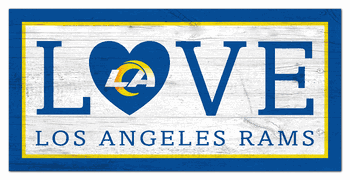Los Angeles Rams Love 6x12 Sign