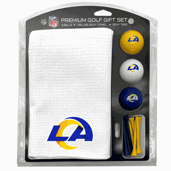 Los Angeles Rams Microfiber Towel Gift Set - 16 x 40 (White)