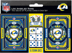 Los Angeles Rams NFL 2-pack Playing Cards & Dice Set
