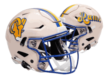 Los Angeles Rams NFL Full Size SPEEDFLEX Authentic Speed Football Helmet RETRO