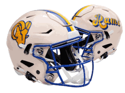 Los Angeles Rams NFL Full Size SPEEDFLEX Authentic Speed Football Helmet RETRO