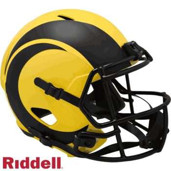 Los Angeles Rams NFL Helmet Riddell Replica Full Size Speed Style Rave Alternate RAVE