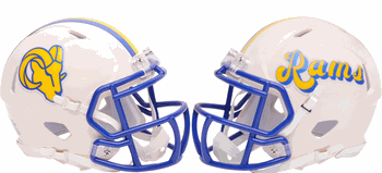 Los Angeles Rams NFL Mini Speed Football Helmet RETRO