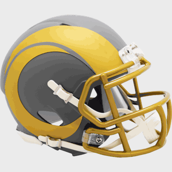 Los Angeles Rams NFL Mini Speed Football Helmet SLATE