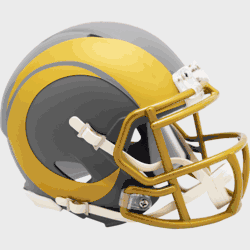 Los Angeles Rams NFL Mini Speed Football Helmet <B>SLATE</B>