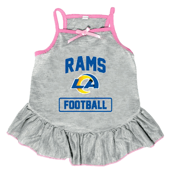 Los Angeles Rams Pet Dress Grey Type XSmall