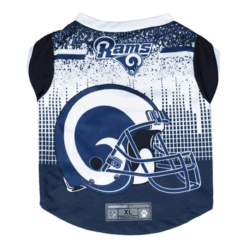 Los Angeles Rams Pet Performance Tee Shirt Xtra Large