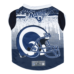 Los Angeles Rams Pet Performance Tee Shirt Xtra Large