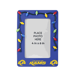 Los Angeles Rams Picture Frame with Holiday Lights