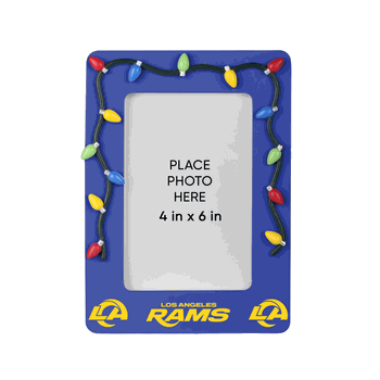Los Angeles Rams Picture Frame with Holiday Lights