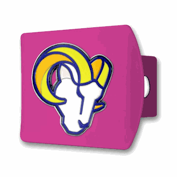Los Angeles Rams Pink Metal Hitch Cover with  3D Color Emblem