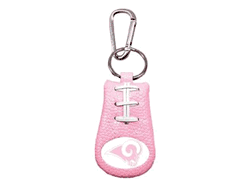 Los Angeles Rams Pink NFL Football Keychain